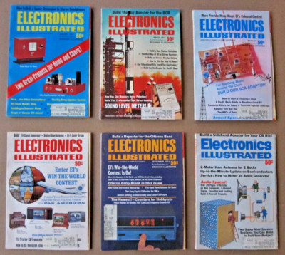 Electronics Illustrated Magazines From 1971, Full Year Lot of 6