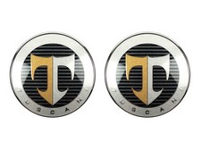 Genuine Oem Front Rear Logo Emblem 2pc Fits Hyundai 2004-2006 Tuscani Tiburon