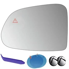 EAP Driver Side Mirror Glass Compatible with Hyundai Santa Fe 2021-2023, Heat...