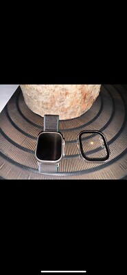 Apple Watch Ultra 2 49mm Titangehäuse mit Trail Loop - Blau/Schwarz, M/L (GPS +
