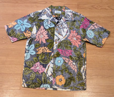 Vintage Surf Line Hawaii Hawaiian Short-Sleeve Button-Up Shirt Floral - S 