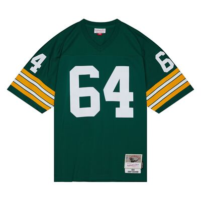 Green Bay Packers Jerry Kramer #64 Mitchell & Ness Green 19966 NFL