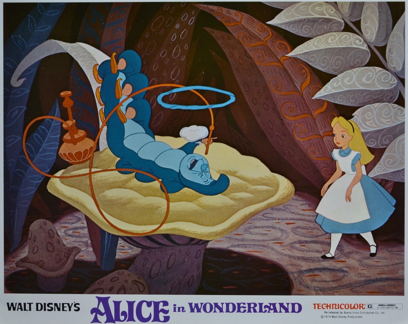 1951 Disney Alice In Wonderland Movie Poster Print Mad Hatter Tea Party ...