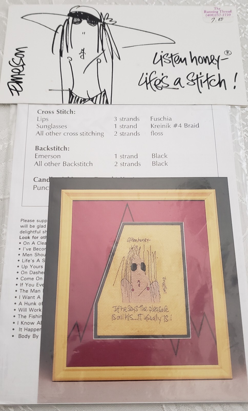 Twisted Threads Counted Cross Stitch Patterns Emerson Life Is A Stitch Lot Of 7