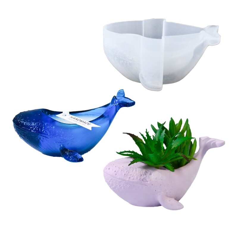 Resin Moulds Whale Shape Holder Molds for Candlestick Cup