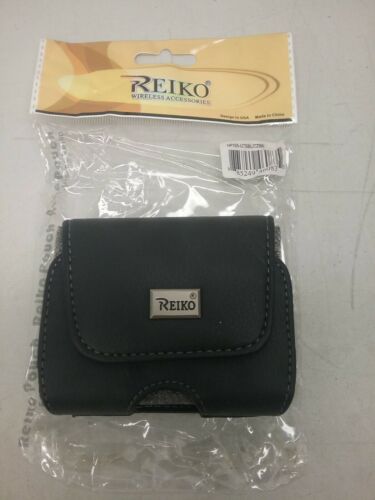 HP105 Reiko Wireless Accessories Cellphone Pouch With Belt Clip Black - Picture 1 of 3