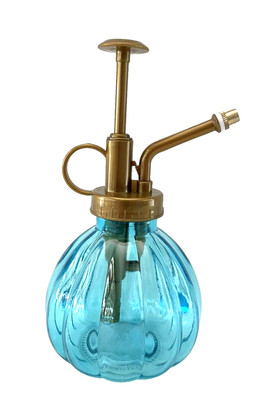 New Blue Glass House Plant Mister Pump Atomizer