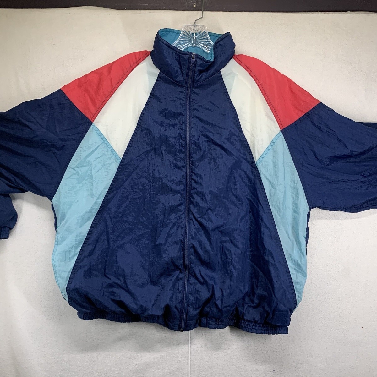 Vintage Cherokee Sport Colorblock Windbreaker Jacket XL BOXY FIT
