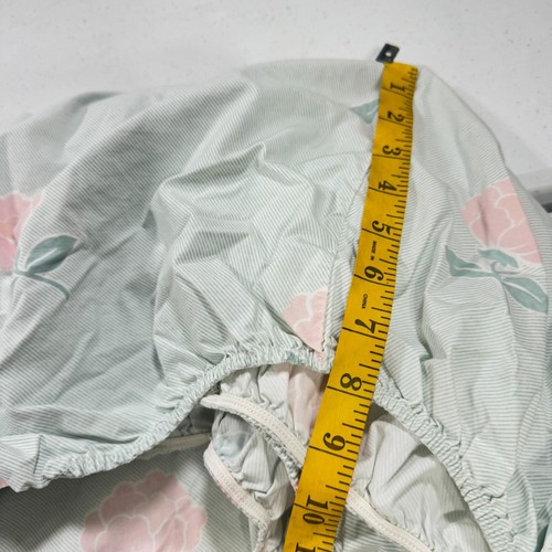 vintage sears full fitted sheet pink roses floral blend y2k 90s 80s usa - Picture 5 of 10