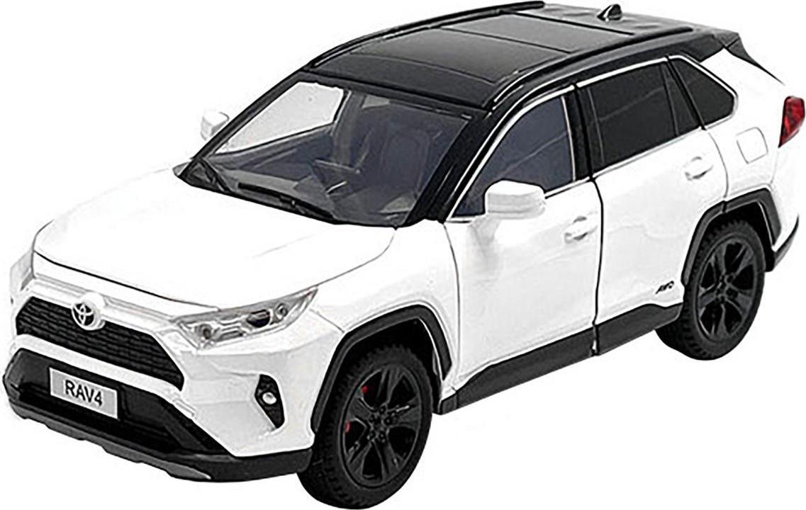 Toyota Rav4 Hybrid XSE White with Black Top and Sunroof 1/24