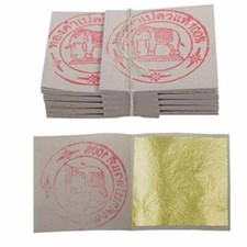24K Gold Leaf Gilding Sheet Premium Genuine 100 3x3cm 1.18" Face Spa Arts Works