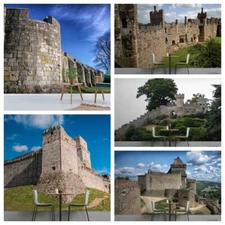 3D Building Landscape Sky Self-adhesive Wallpaper Removable Wallpaper Wall Mural