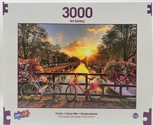 3-000-Piece-Jigsaw-Puzzle-Canal-of-Amsterdam-Landscape-Bicycle-42-034-x-32-034