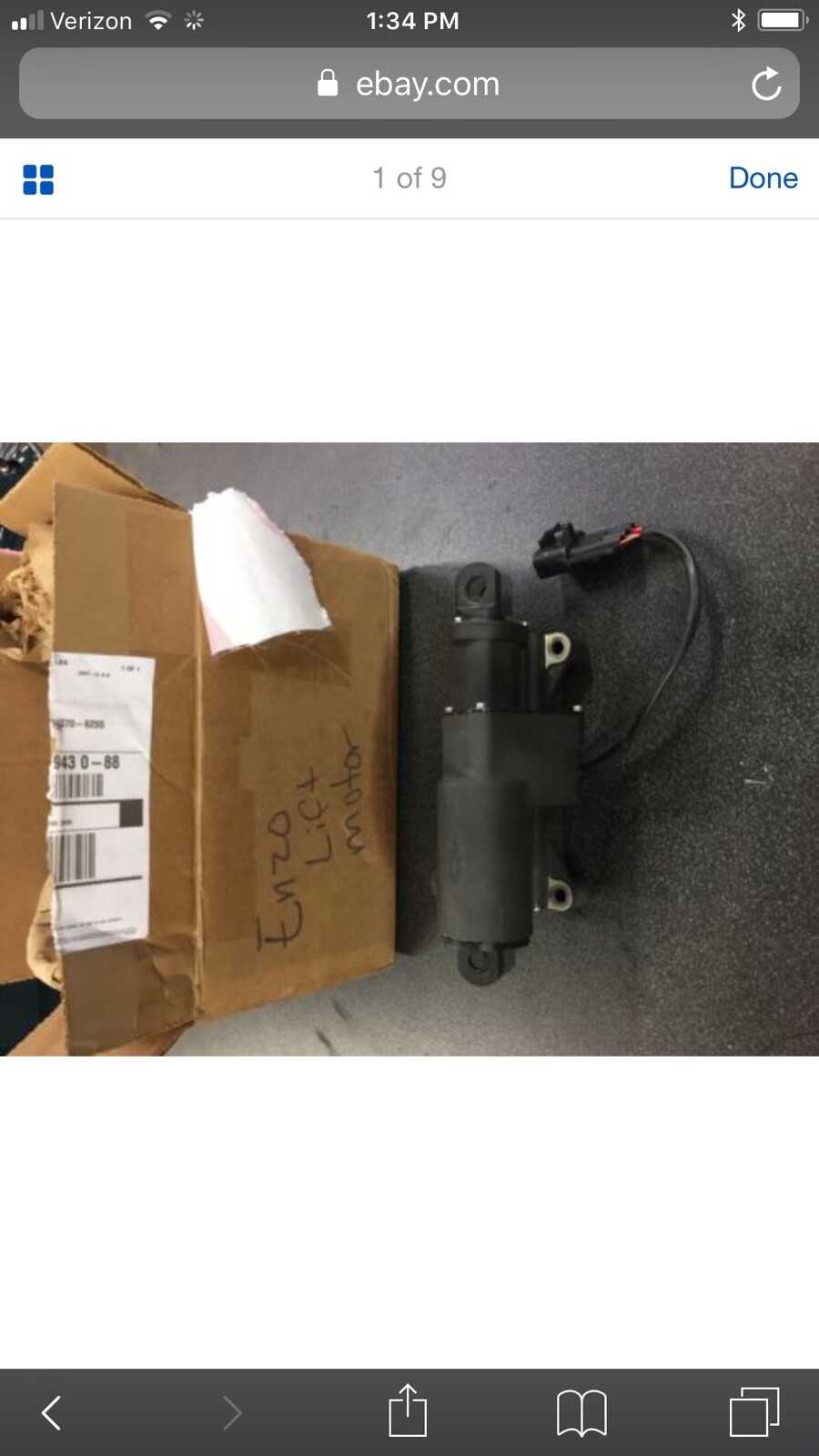 Ferrari Enzo lift motor