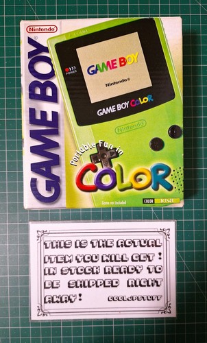 Gameboy Pocket Green Kiwi GBP Console *EXCELLENT CONDITION*