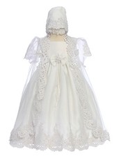 New Baby Toddler Girl Christening Baptism White Dress size 6 months to 30 months