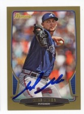 SIGNED BASEBALL CARD AUTO VARIATION BOWMAN 2013 MIKE MINOR #117 ATLANTA BRAVES