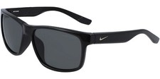 Nike Cruiser Polarized Men's Shiny Black Square Sunglasses - CW4722 010