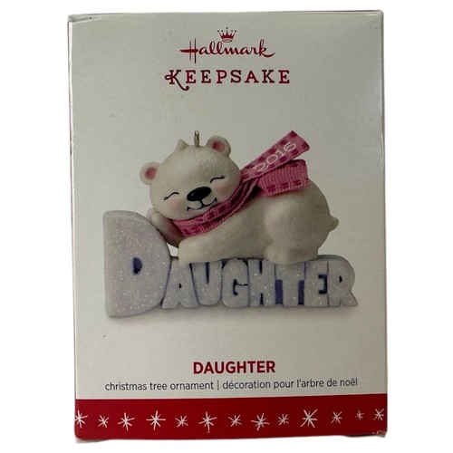 2016 HALLMARK Ornament DAUGHTER hristmas Club Tree Hanging IOB Artist Keepsake - Picture 3 of 13