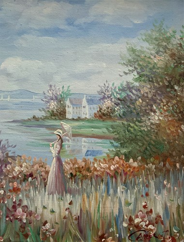 The Parasol - An Enchanting Original Impressionist Contemporary Oil Painting - Picture 5 of 11