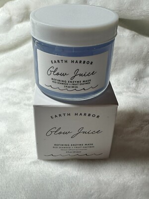 EARTH HARBOR GLOW JUICE REFINING ENZYME MASK (Full Size/2oz/NIB)