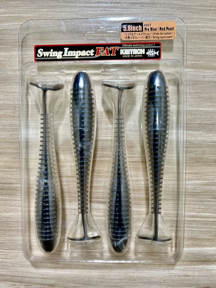Keitech Swing Impact FAT Swimbaits, Bass Fishing, Brand New! Free Shipping! NWT! - Image 3 of 4
