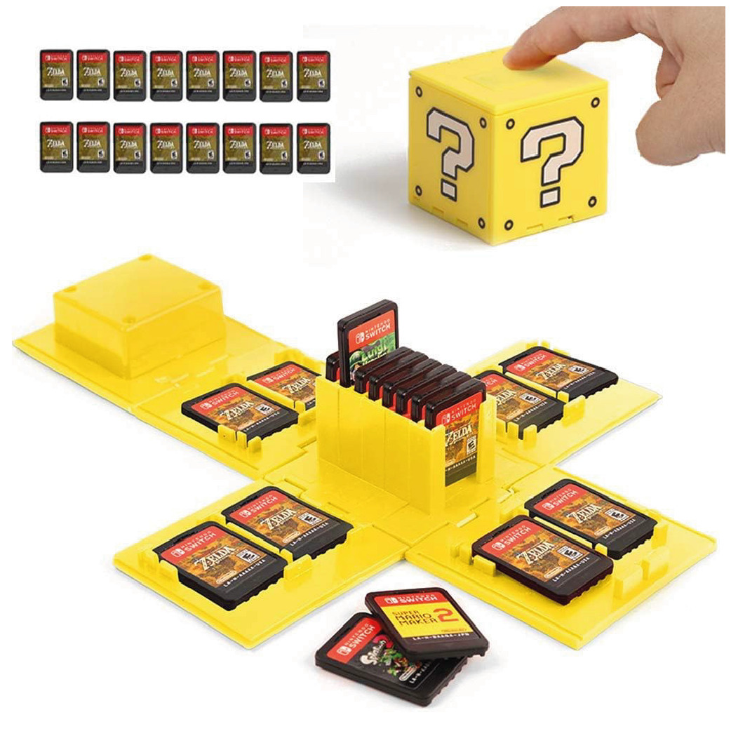 Boite de rangement Mario : le cœur de votre collection Switch bat ici