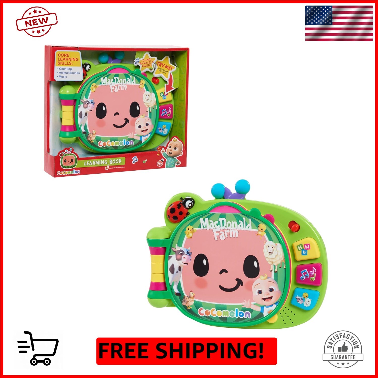 Interactive Toddler Learning Book with 3 Modes, Music & 50 Lessons-image