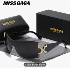Black sunglasses Miss gaga