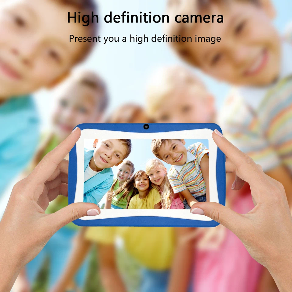 Kids 7" Android Tablet Unlocked WIFI Dual Camera Kids Child Learning Tablet Gift - Image 2 of 4