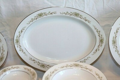 Wyndham Fine China PENROSE 394 Japan 90 Pcs 7 Pc Pl Set Serv for