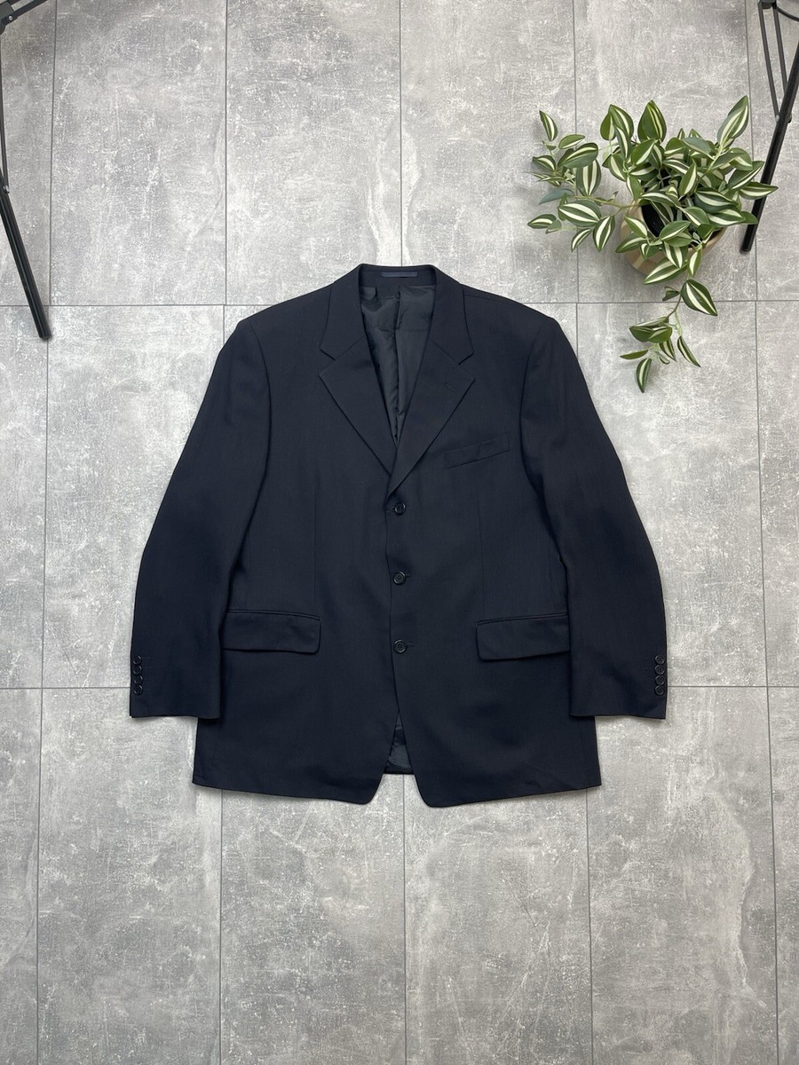 スーツ Yves Saint Laurent Vintage Yves Saint Laurent Black Mens Suit Blazer Pants Size