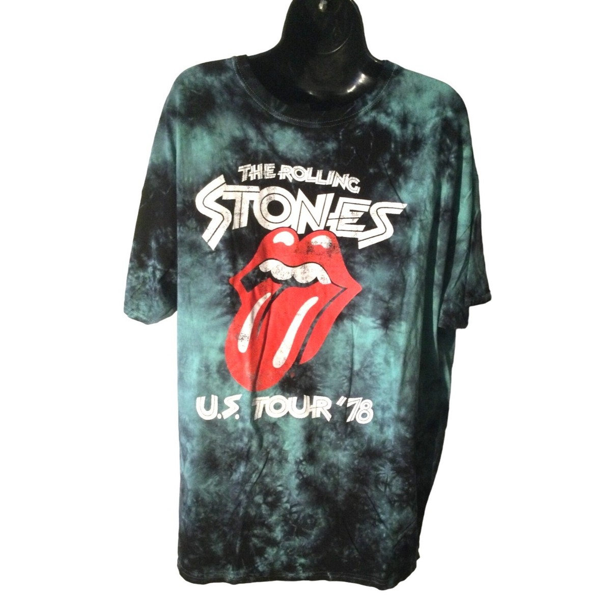 T-shirt Officiel The Rolling Stones US Tour 1978 - Unisexe, 100% Coton, Impression Haute Qualité - Taille M, Noir