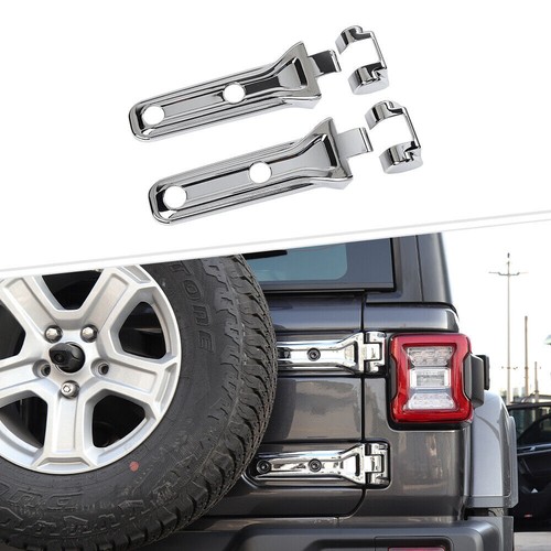 Exterior Door Hinge Cover Trim Kit for Jeep Wrangler JL 18+ Chrome Accessories - Picture 6 of 13