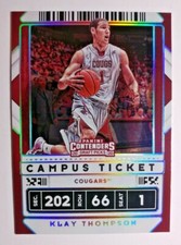 2020-21 CONTENDERS DRAFT CAMPUS TICKET VARIATION KLAY THOMPSON