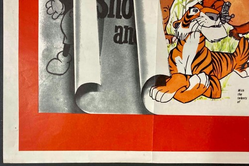 Jungle Book Original Quad Movie Cinema Poster Walt Disney 1967 FIRST RELEASE - Picture 4 of 9