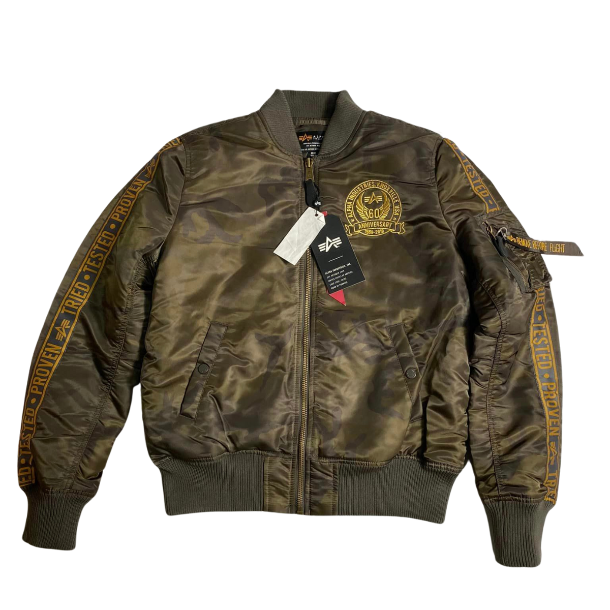 Alpha Industries MA-1 60 Anniversary Bomber Jacket. | eBay Alpha Industries MA-1 60 Anniversary Bomber Jacket. | eBay