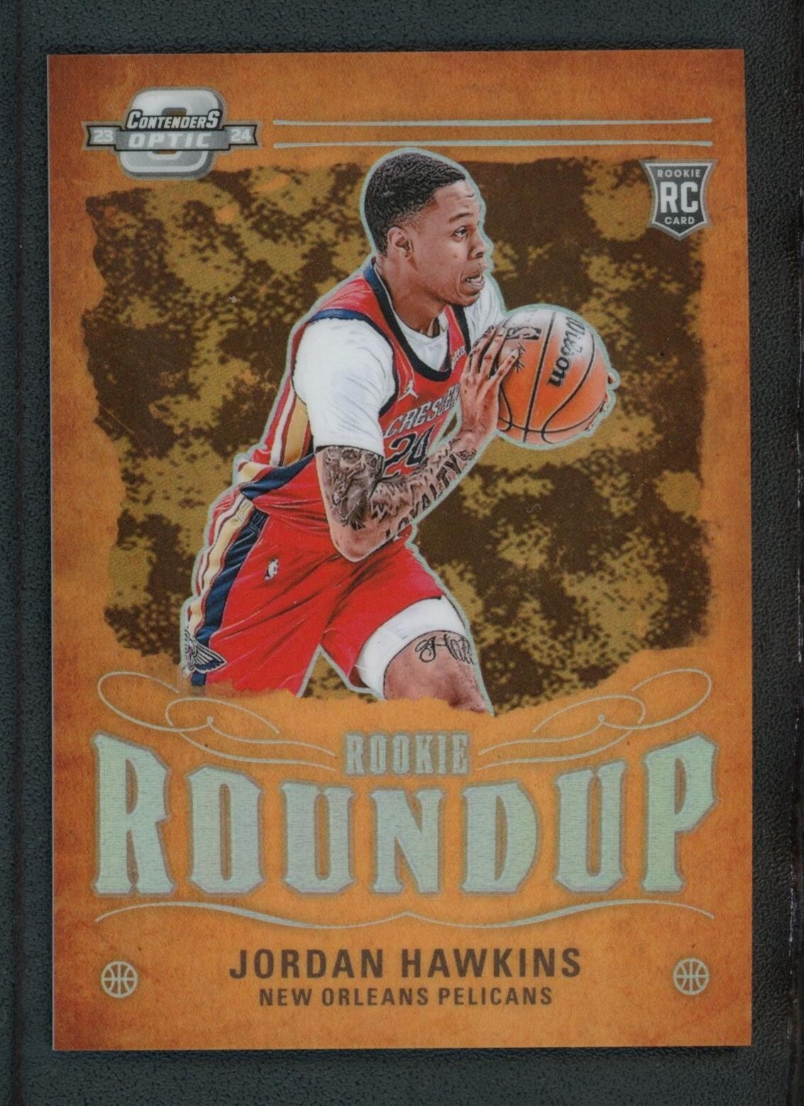 2023-24 JORDAN HAWKINS PANINI CONTENDERS OPTIC ROOKIE RC #7 ROUNDUP