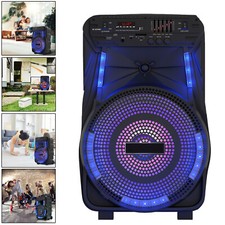Altoparlante Bluetooth 12", Suono Stereo Hi-Fi, Altoparlante Wireless Portatile Bass Boost