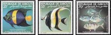 Timbres Poissons Djibouti 527/9 ** lot 4250