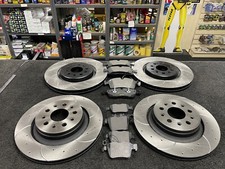 FOR MASERATI LEVANTE D V6 MK1 M15 FRONT REAR BRAKE DISCS DRILLED GROOVED PADS