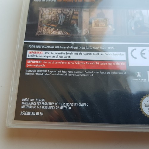 Sherlock Holmes Mystery Mummy Nintendo DS 2009 Video Game Egyptian NEW - Picture 8 of 11