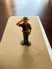 Vintage Barclay Boy Scout Metal Figure - Saluting the flag