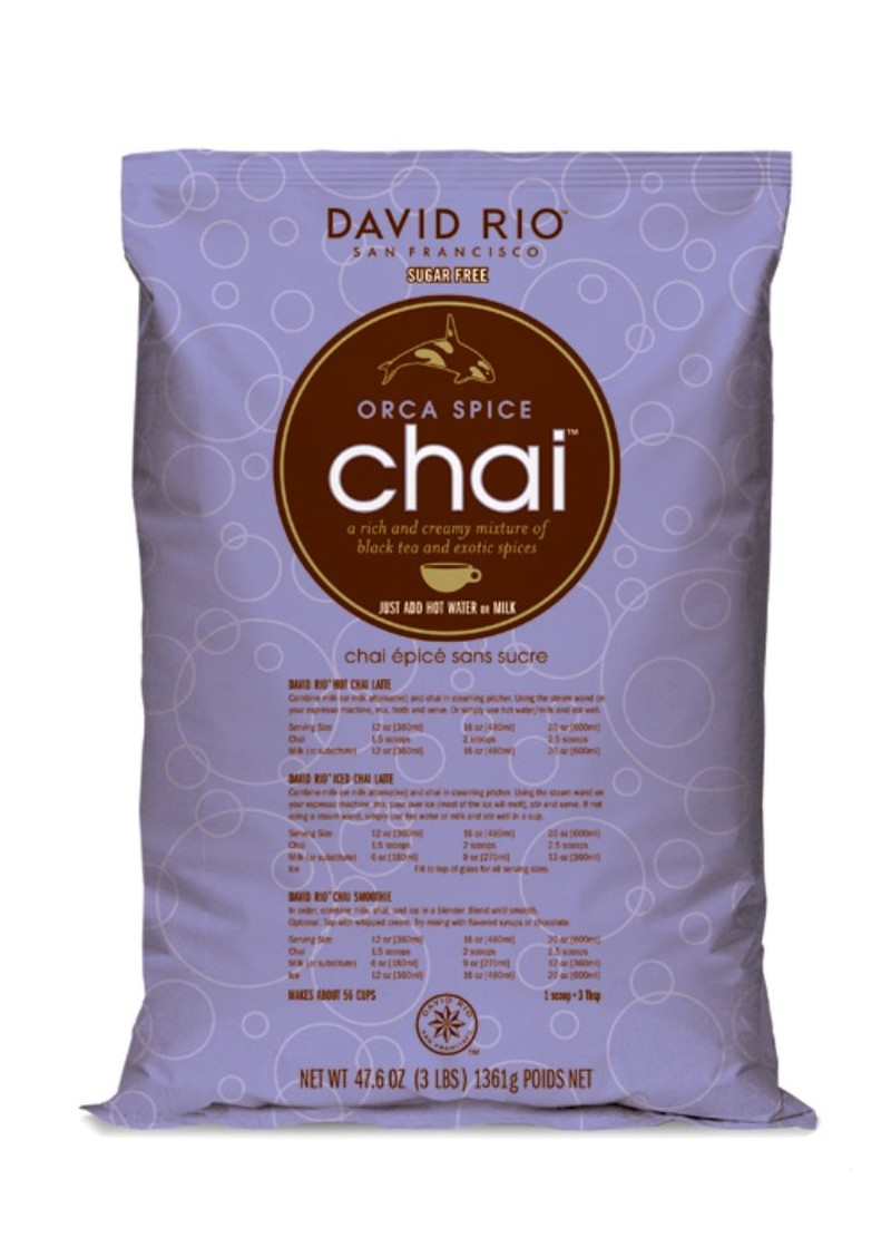 Sugar Free Orca Spice Chai Mix - 3 lb Gourmet Blend