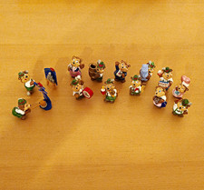 &Uuml;-Ei Vintage 13 Figuren Die Top Ten Teddies Guter Zustand