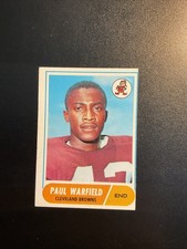1968 Topps Football Set Break Paul Warfield #49 Cleveland Browns NM-