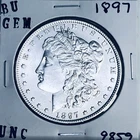 1897 BU GEM MORGAN SILVER DOLLAR UNC MS+++ U.S. MINT RARE COIN 9859