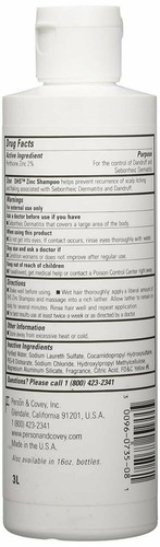 DHS Zinc Shampoo Control Symptoms of Dandruff Seborrheic Dermatitis 8 Oz 3 Pack - Picture 2 of 2