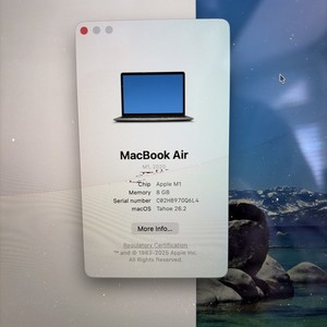 MacBook Air A2337 Logic Board M1 8GB 256GB SSD 5051