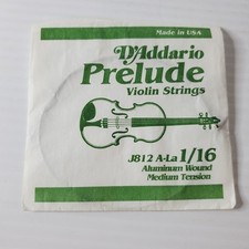 D'Addario Prelude Violin Single A String 1/16 Scale Medium Tension A- La J812